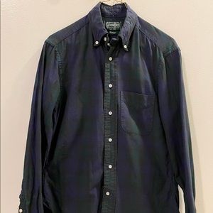 Gitman Bros. Vintage Blackwatch Plaid Shirt S